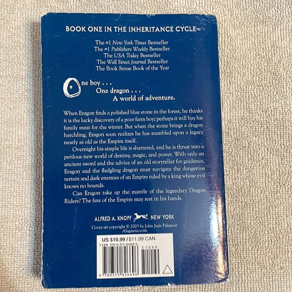 🌈2/$8 Eragon #1 in The Inheritance Cycle Series - Picture 2 of 12